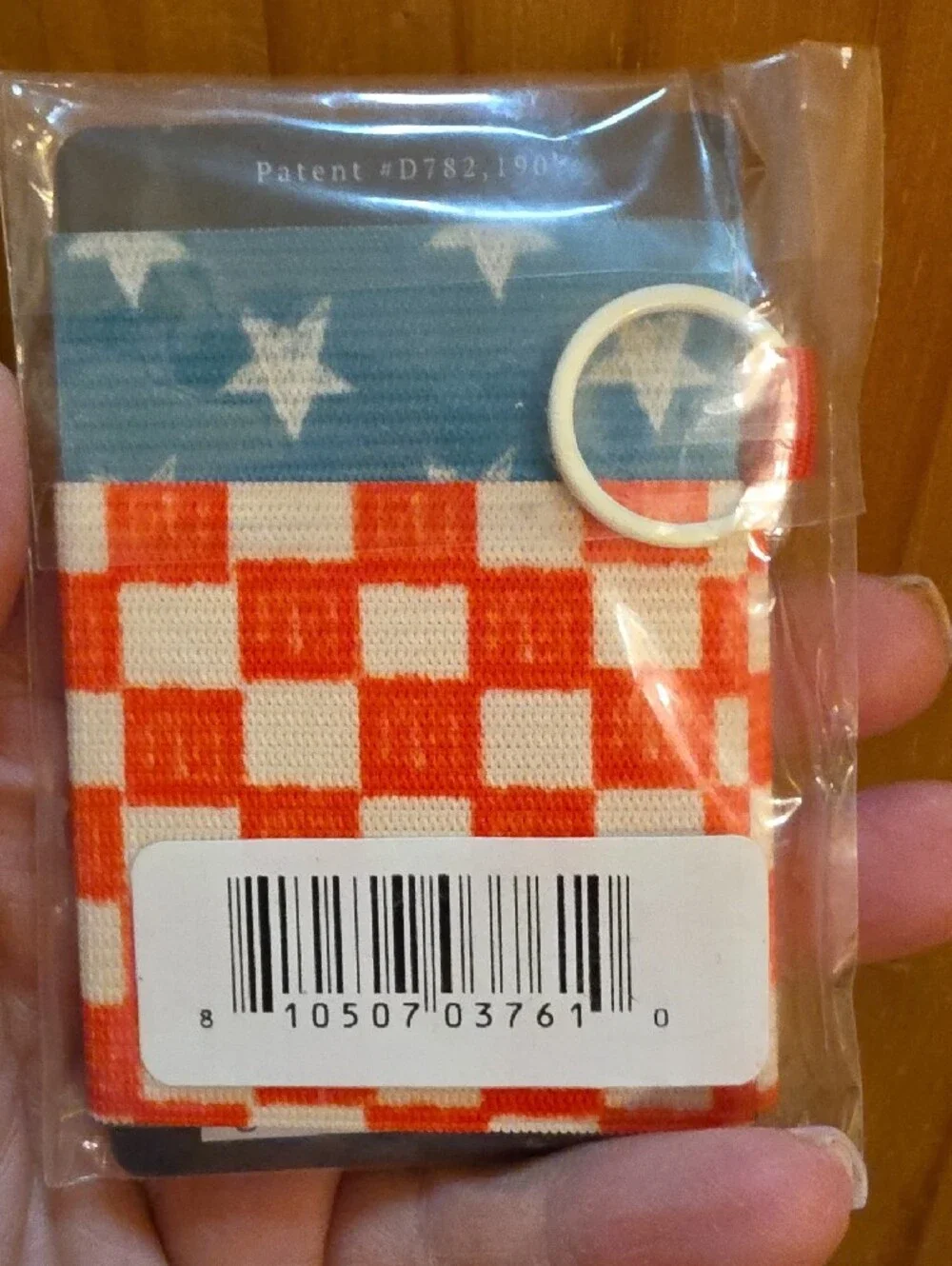 Thread Wallets Americana Checker Card Wallet With 2 Lanyards